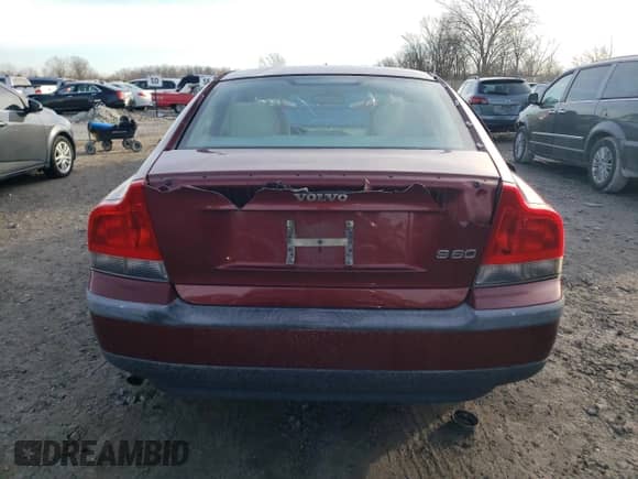 2001 Volvo S60 с VIN YV1RS61R512081241, выставлен на аукционе Copart как лот 43584055 с пробегом 115 211 миль миль и Списание • Salvage title. История ставок и продаж доступна на DreamBid. Изображение 6.