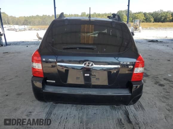 2007 Hyundai Tucson SE with VIN KM8JN12D27U509047, listed as a Copart auction lot 80954685 with Not provided miles and Salvage title. Bid and sale history available at DreamBid. Image 6.