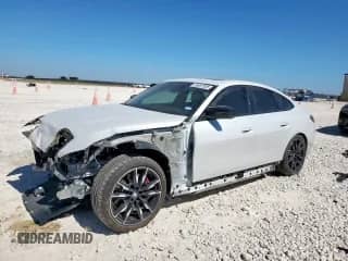 2025 BMW i4 M50 with VIN WBY33HD08SFT95444, listed as a Copart auction lot 85097035 with 6,441 mi miles and Salvage title. Bid and sale history available at DreamBid. Image 1.