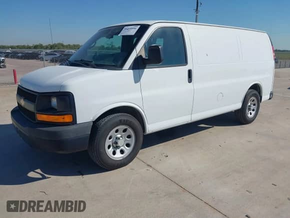 2014 Chevrolet Express Cargo with VIN 1GCSGAFX4E1155022, listed as a IAAI auction lot 43468996 with 236,618 mi miles and . Bid and sale history available at DreamBid. Image 17.