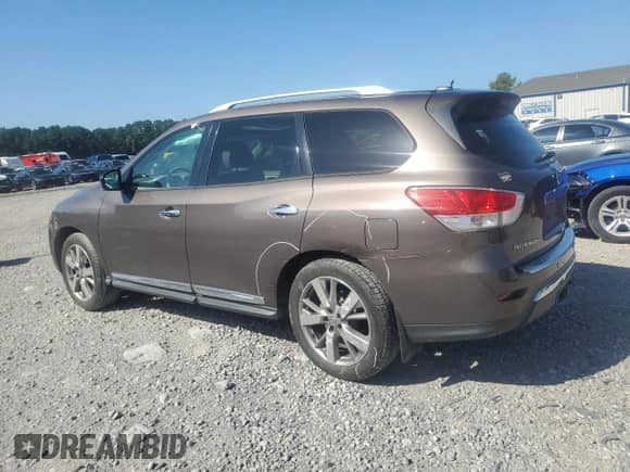 2015 Nissan Pathfinder Platinum with VIN 5N1AR2MN9FC602166, listed as a Copart auction lot 66527305 with 99,892 mi miles and Salvage title. Bid and sale history available at DreamBid. Image 2.
