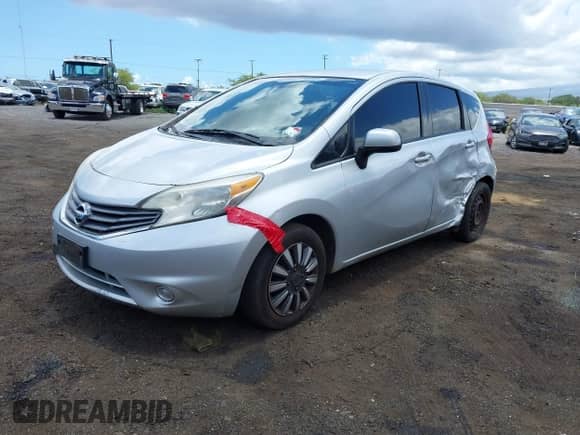 2014 Nissan Note SV with VIN 3N1CE2CPXEL411843, listed as a IAAI auction lot 42162190 with 91,514 mi miles and . Bid and sale history available at DreamBid. Image 2.