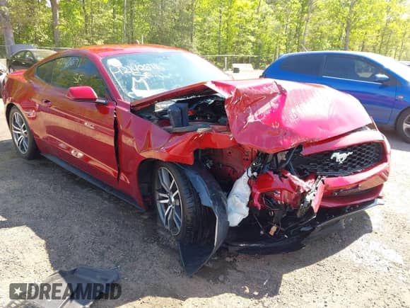 2016 Ford Mustang EcoBoost Premium with VIN 1FA6P8TH9G5264391, listed as a IAAI auction lot 42140671 with 62,142 mi miles and . Bid and sale history available at DreamBid. Image 1.