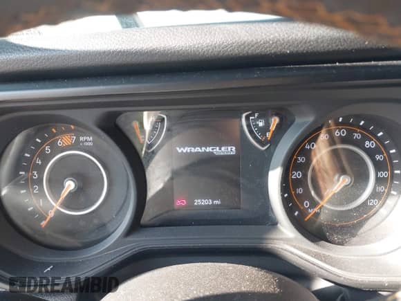 2024 Jeep Wrangler Sport S with VIN 1C4PJXDN4RW123689, listed as a IAAI auction lot 43126176 with 25,203 mi miles and . Bid and sale history available at DreamBid. Image 7.