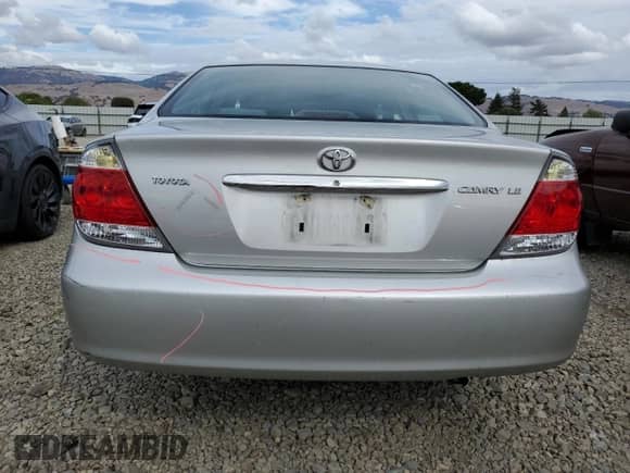 2006 Toyota Camry LE with VIN 4T1BE32K46U122450, listed as a Copart auction lot 84906555 with 125,207 mi miles and Salvage title. Bid and sale history available at DreamBid. Image 6.