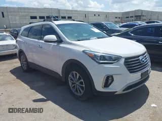 2018 Hyundai Santa Fe SE with VIN KM8SN4HF9JU290156, listed as a IAAI auction lot 42698737 with 104,050 mi miles and . Bid and sale history available at DreamBid. Image 1.