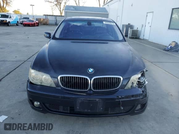 2006 BMW 7 Series 750i with VIN WBAHL83516DT05036, listed as a Copart auction lot 44456615 with 134,056 mi miles and Salvage title. Bid and sale history available at DreamBid. Image 5.