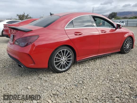 2016 Mercedes-Benz CLA 250 with VIN WDDSJ4GB4GN314841, listed as a Copart auction lot 80193545 with 100,972 mi miles and Salvage title. Bid and sale history available at DreamBid. Image 3.