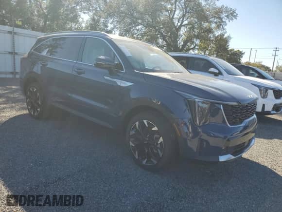 2025 Kia Sorento EX with VIN 5XYRH4JF6SG318566, listed as a Copart auction lot 81044994 with 13 mi miles and Salvage title. Bid and sale history available at DreamBid. Image 4.