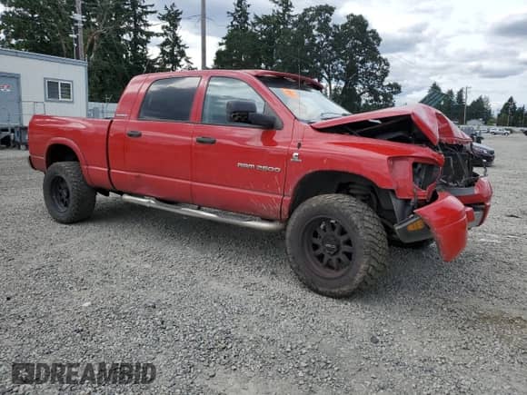 2006 Dodge 2500 Laramie with VIN 3D7KS29C46G229402, listed as a Copart auction lot 61619445 with 243,776 mi miles and Salvage title. Bid and sale history available at DreamBid. Image 4.