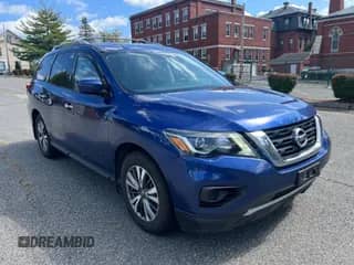 2017 Nissan Pathfinder SV with VIN 5N1DR2MM8HC640588, listed as a Copart auction lot 81201015 with 119,695 mi miles and Clean title. Bid and sale history available at DreamBid. Image 1.