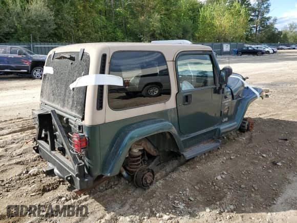 1999 Jeep Wrangler Sahara с VIN 1J4FY49S5XP447420, выставлен на аукционе Copart как лот 69344565 с пробегом Не указан миль и Чистый • Clean title. История ставок и продаж доступна на DreamBid. Изображение 3.