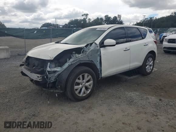 2014 Nissan Murano SV with VIN JN8AZ1MU2EW416945, listed as a Copart auction lot 71507545 with 51,975 mi miles and Salvage title. Bid and sale history available at DreamBid. Image 1.