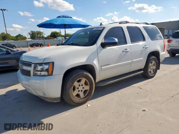 2007 Chevrolet Tahoe LT с VIN 1GNFK13007J360628, выставлен на аукционе Copart как лот 81688725 с пробегом 167 848 миль миль и Чистый • Clean title. История ставок и продаж доступна на DreamBid. Изображение 1.