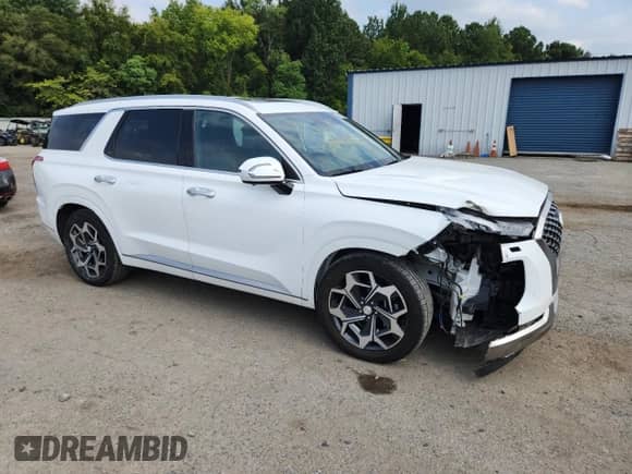 2022 Hyundai Palisade Calligraphy z VIN KM8R7DHE1NU401210, wystawiony jako Copart lot #70542525 z przebiegiem 45 194 mil mil oraz Szkoda całkowita • Salvage title. Historia ofert i sprzedaży dostępna na DreamBid. Obrazek 4.