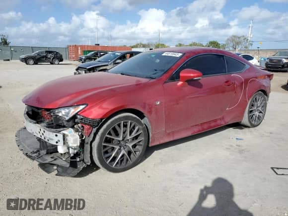 2017 Lexus RC 300 with VIN JTHSM5BCXH5003177, listed as a Copart auction lot 44619945 with 84,614 mi miles and Salvage title. Bid and sale history available at DreamBid. Image 1.