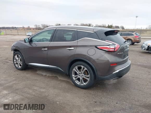 2016 Nissan Murano S with VIN 5N1AZ2MH3GN136587, listed as a IAAI auction lot 41731874 with 45,233 mi miles and . Bid and sale history available at DreamBid. Image 3.