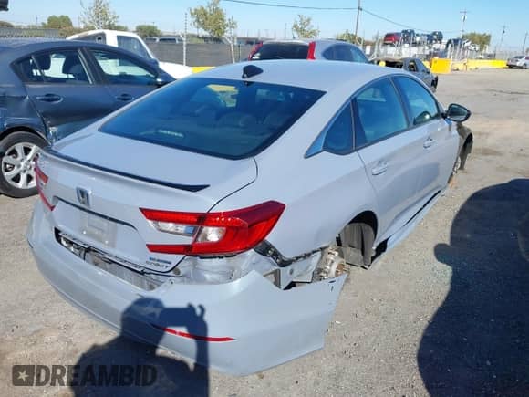 2022 Honda Accord Sport с VIN 1HGCV3F27NA039633, выставлен на аукционе IAAI как лот 43394869 с пробегом 49 129 миль миль и . История ставок и продаж доступна на DreamBid. Изображение 4.