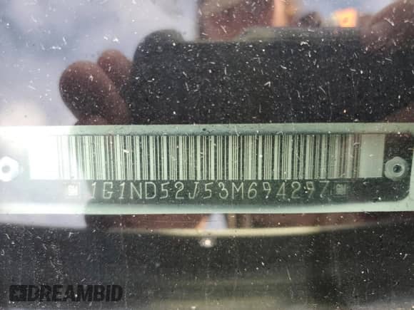 2003 Chevrolet Malibu с VIN 1G1ND52J53M694297, выставлен на аукционе Copart как лот 82266225 с пробегом Не указан миль и Списание • Salvage title. История ставок и продаж доступна на DreamBid. Изображение 12.