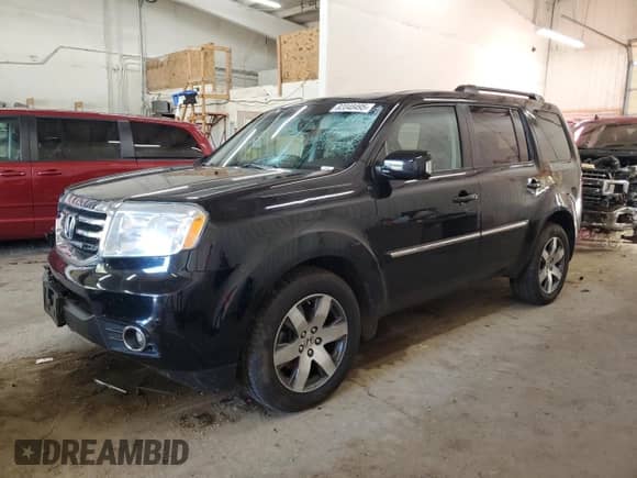 2014 Honda Pilot Touring with VIN 5FNYF4H93EB053490, listed as a Copart auction lot 82048495 with 144,096 mi miles and Salvage title. Bid and sale history available at DreamBid. Image 1.