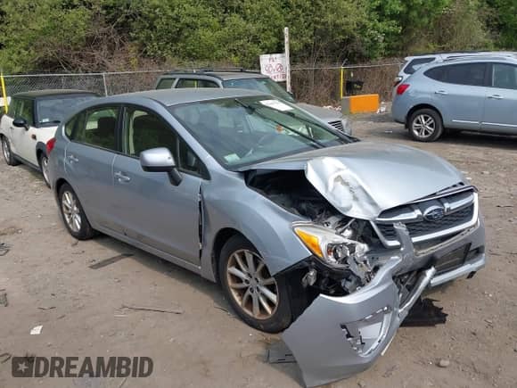 2013 Subaru Impreza Premium with VIN JF1GPAC63D1885557, listed as a IAAI auction lot 42445560 with 91,714 mi miles and . Bid and sale history available at DreamBid. Image 1.