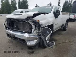 2022 Chevrolet Silverado 2500HD с VIN 1GC0YNE73NF320025, выставлен на аукционе Copart как лот 61838755 с пробегом 23 002 миль миль и Списание • Salvage title. История ставок и продаж доступна на DreamBid. Изображение 1.