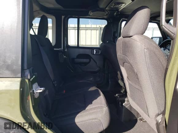 2021 Jeep Wrangler Unlimited Sport S with VIN 1C4HJXDN3MW776222, listed as a Copart auction lot 49996875 with 44,080 mi miles and Salvage title. Bid and sale history available at DreamBid. Image 12.