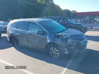 2014 Honda CR-V EX-L with VIN 2HKRM4H73EH704207, listed as a IAAI auction lot 43106801 with 132,005 mi miles and . Bid and sale history available at DreamBid. Image 1.