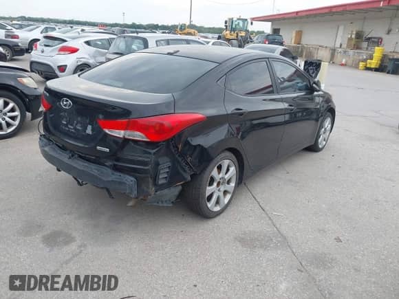 2012 Hyundai Elantra GLS with VIN KMHDH4AE0CU410382, listed as a IAAI auction lot 43084724 with 173,998 mi miles and . Bid and sale history available at DreamBid. Image 4.