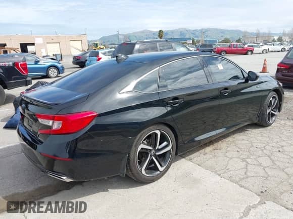 2018 Honda Accord Sport with VIN 1HGCV2E38JA048162, listed as a IAAI auction lot 41713173 with 88,331 mi miles and . Bid and sale history available at DreamBid. Image 4.