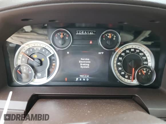 2014 Ram 1500 Laramie with VIN 1C6RR7NT3ES453198, listed as a Copart auction lot 80993835 with 79,321 mi miles and Salvage title. Bid and sale history available at DreamBid. Image 9.