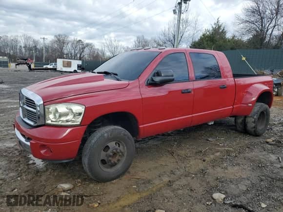 2008 Dodge 3500 Laramie с VIN 3D3MX49A68G181491, выставлен на аукционе Copart как лот 83808924 с пробегом 165 172 миль миль и Списание • Salvage title. История ставок и продаж доступна на DreamBid. Изображение 1.