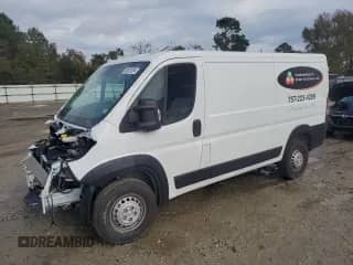 2024 Ram ProMaster Cargo Tradesman с VIN 3C6LRVVG8RE145742, выставлен на аукционе Copart как лот 80002054 с пробегом 4 576 миль миль и Списание • Salvage title. История ставок и продаж доступна на DreamBid. Изображение 1.