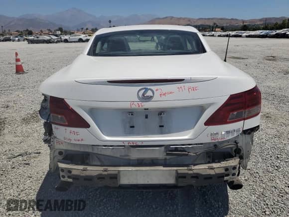 2012 Lexus IS 250 C z VIN JTHFF2C28C2525106, wystawiony jako Copart lot #64694985 z przebiegiem 158 178 mil mil oraz Szkoda całkowita • Salvage title. Historia ofert i sprzedaży dostępna na DreamBid. Obrazek 6.