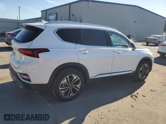 2019 Hyundai Santa Fe Ultimate with VIN 5NMS53AAXKH116022, listed as a Copart auction lot 70222695 with Not provided miles and Salvage title. Bid and sale history available at DreamBid. Image 3.