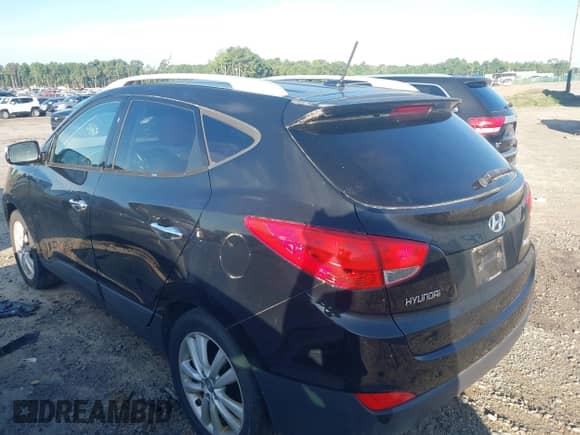 2011 Hyundai Tucson Limited with VIN KM8JU3AC0BU295417, listed as a IAAI auction lot 42843547 with 173,154 mi miles and . Bid and sale history available at DreamBid. Image 3.