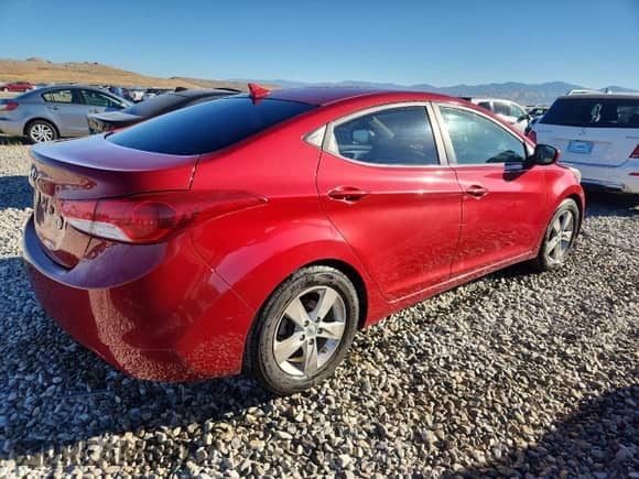 2012 Hyundai Elantra GLS with VIN KMHDH4AE2CU414725, listed as a Copart auction lot 81419935 with 231,140 mi miles and Salvage title. Bid and sale history available at DreamBid. Image 3.
