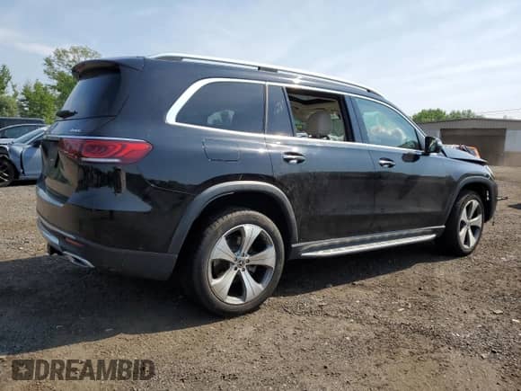 2021 Mercedes-Benz GLS 450 with VIN 4JGFF5KE4MA381829, listed as a Copart auction lot 60366955 with Not provided miles and Salvage title. Bid and sale history available at DreamBid. Image 3.
