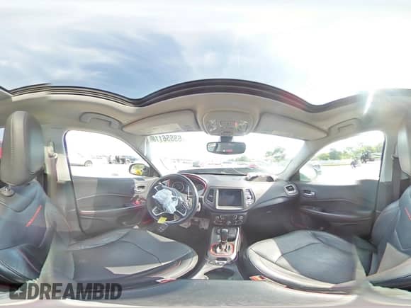 2017 Jeep Compass Trailhawk with VIN 3C4NJDDB6HT641433, listed as a Copart auction lot 65556115 with 62,150 mi miles and Salvage title. Bid and sale history available at DreamBid. Image 15.