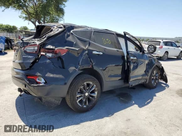 2017 Hyundai Santa Fe 2.0T with VIN 5XYZU4LAXHG423925, listed as a Copart auction lot 53178775 with Not provided miles and Non repairable. Bid and sale history available at DreamBid. Image 3.