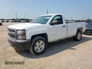 2014 Chevrolet Silverado 1500 Work Truck z VIN 1GCNKPEH3EZ203085, wystawiony jako Copart lot #80716835 z przebiegiem 161 031 mil mil oraz Szkoda całkowita • Salvage title. Historia ofert i sprzedaży dostępna na DreamBid. Obrazek 1.