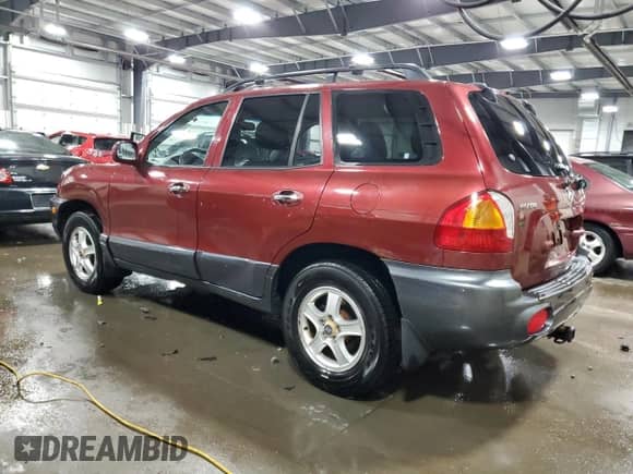 2002 Hyundai Santa Fe GLS with VIN KM8SC13D52U200772, listed as a Copart auction lot 82240374 with 188,530 mi miles and Salvage title. Bid and sale history available at DreamBid. Image 2.