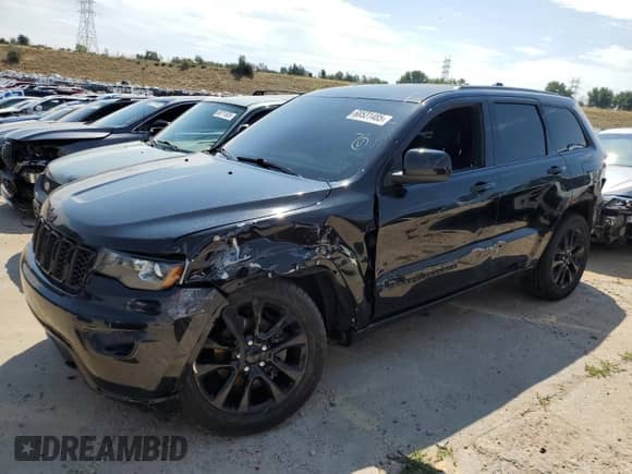2018 Jeep Grand Cherokee Laredo E with VIN 1C4RJFAG0JC152783, listed as a Copart auction lot 68531485 with 92,010 mi miles and Salvage title. Bid and sale history available at DreamBid. Image 1.