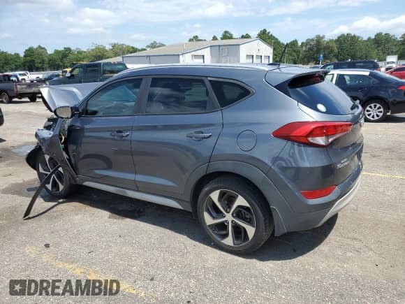 2017 Hyundai Tucson Limited with VIN KM8J33A25HU457061, listed as a Copart auction lot 63090455 with Not provided miles and Non repairable. Bid and sale history available at DreamBid. Image 2.