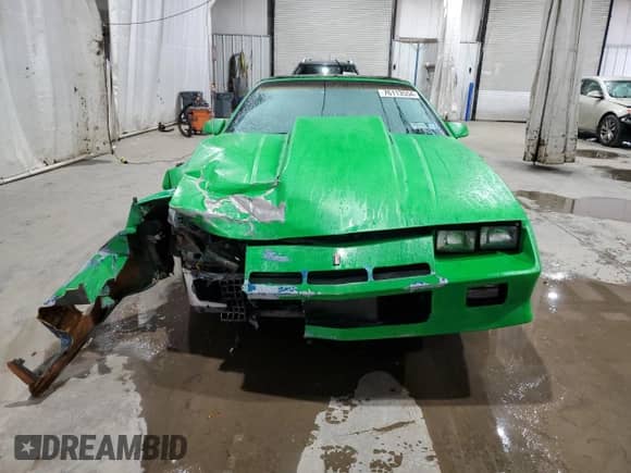 1984 Chevrolet Camaro Berlinetta with VIN 1G1AS8713EL214250, listed as a Copart auction lot 76113554 with Not provided miles and Salvage title. Bid and sale history available at DreamBid. Image 5.
