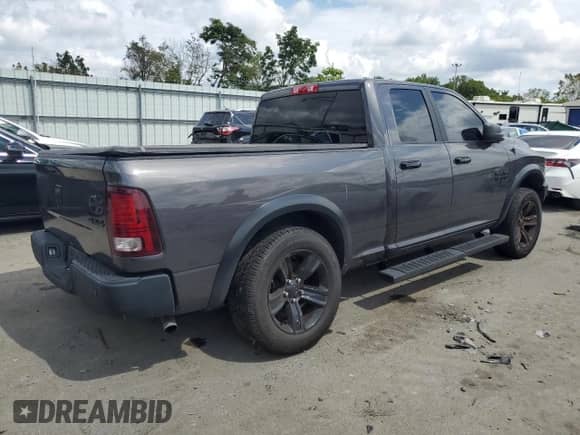 2023 Ram 1500 Warlock z VIN 1C6RR7GG6PS554965, wystawiony jako Copart lot #68464585 z przebiegiem 21 693 mil mil oraz Szkoda całkowita • Salvage title. Historia ofert i sprzedaży dostępna na DreamBid. Obrazek 3.