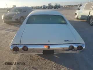 1972 Chevrolet Chevelle z VIN 1D37F2R554908, wystawiony jako Copart lot #84180274 z przebiegiem 8 348 mil mil oraz Nie do naprawy • Non repairable. Historia ofert i sprzedaży dostępna na DreamBid. Obrazek 6.