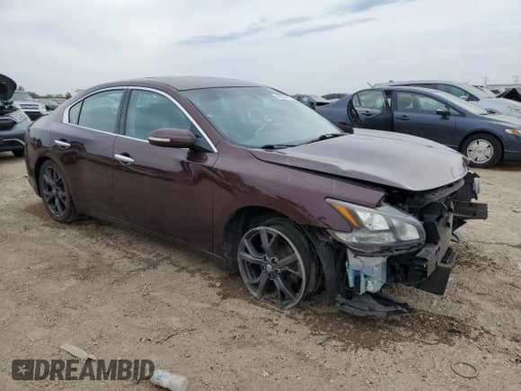 2014 Nissan Maxima SV with VIN 1N4AA5AP1EC498361, listed as a Copart auction lot 81553115 with 105,398 mi miles and Salvage title. Bid and sale history available at DreamBid. Image 4.
