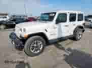 2022 Jeep Wrangler Unlimited Sahara Altitude with VIN 1C4HJXEG0NW240264, listed as a Copart auction lot 70543635 with 16,757 mi miles and Salvage title. Bid and sale history available at DreamBid. Image 1.