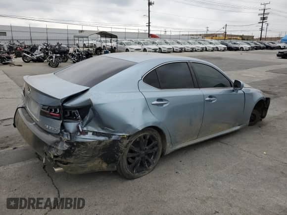 2006 Lexus IS 350 with VIN JTHBE262462006264, listed as a Copart auction lot 81699375 with Not provided miles and Salvage title. Bid and sale history available at DreamBid. Image 3.